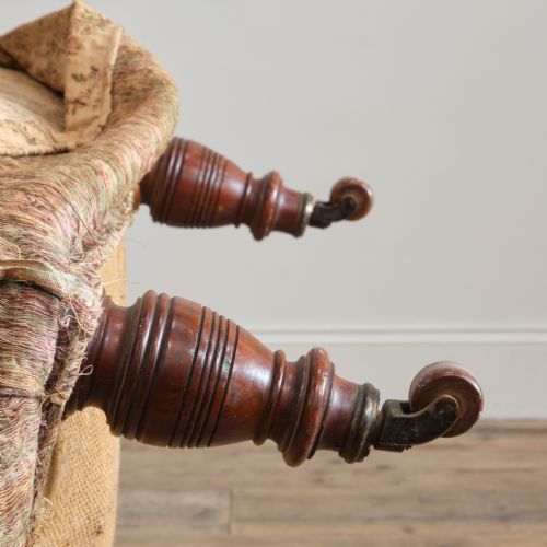 19TH CENTURY HOWARD STYLE COUNTRY HOUSE ARMCHAIR - ADDITIONAL PHOTO 5