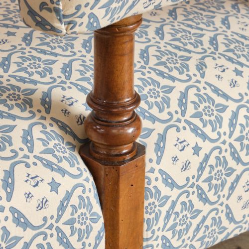 EARLY HOWARD AND SONS OPEN ARMCHAIR - ADDITIONAL PHOTO 11