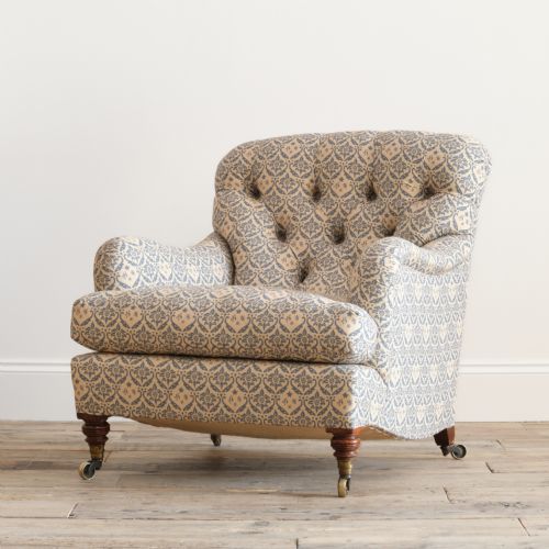 19th century howard and sons bridgewater armchair - CATEGORY: ANTIQUE CHAIRS - DATED VICTORIAN