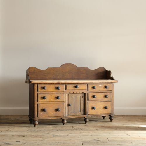 19TH CENTURY KITCHEN DRESSER IN ORIGINAL PAINT - ADDITIONAL PHOTO 2