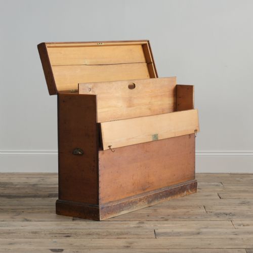 19TH CENTURY PINE PLAN BOX - ADDITIONAL PHOTO 5