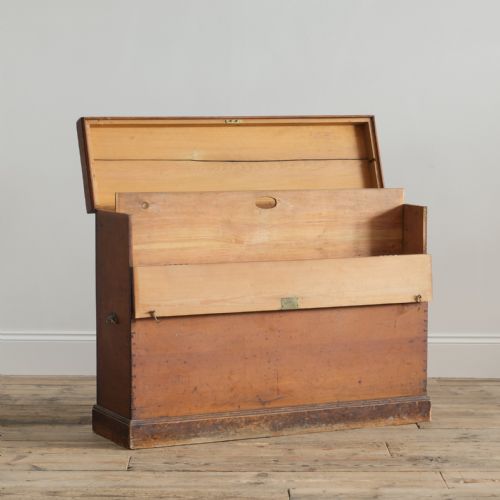 19TH CENTURY PINE PLAN BOX - ADDITIONAL PHOTO 6