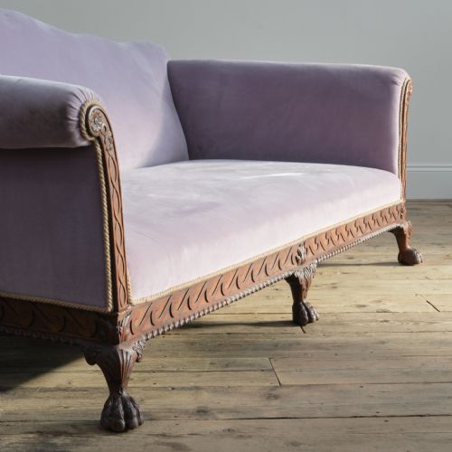 EARLY 20TH CENTURY DEEP SEATED COUNTRY HOUSE SOFA - ADDITIONAL PHOTO 4