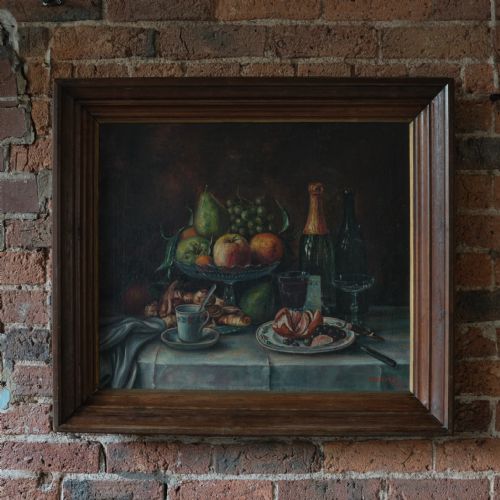 STILL LIFE OIL ON CANVAS - ADDITIONAL PHOTO 2