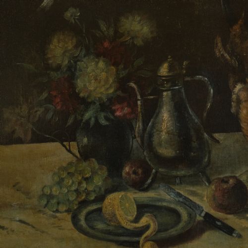 LARGE 19TH CENTURY DUTCH STILL LIFE DEAD GAME PAINTING - ADDITIONAL PHOTO 7