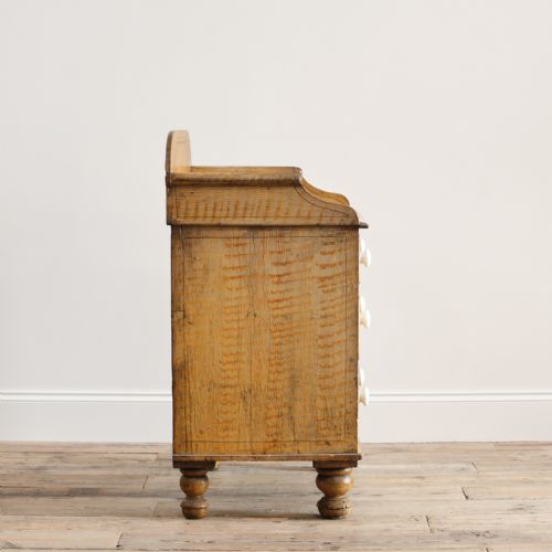 19TH CENTURY PINE WASHSTAND CHEST OF DRAWERS IN ORIGINAL PAINT - ADDITIONAL PHOTO 2