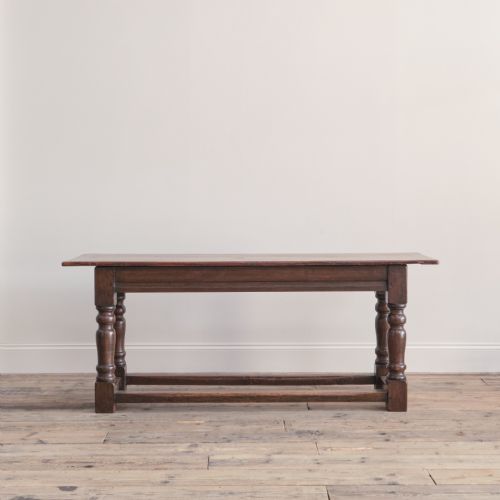 MID 19TH CENTURY OAK REFECTORY TABLE - ADDITIONAL PHOTO 1