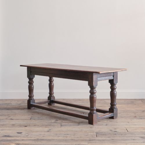 MID 19TH CENTURY OAK REFECTORY TABLE - ADDITIONAL PHOTO 3