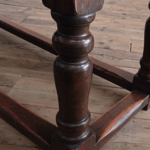 MID 19TH CENTURY OAK REFECTORY TABLE - ADDITIONAL PHOTO 6