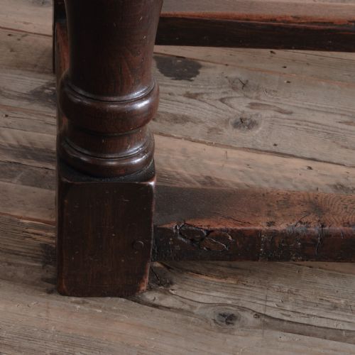 MID 19TH CENTURY OAK REFECTORY TABLE - ADDITIONAL PHOTO 8