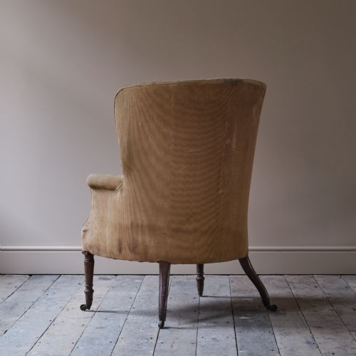 GEORGIAN BARREL BACK ARMCHAIR - ADDITIONAL PHOTO 4