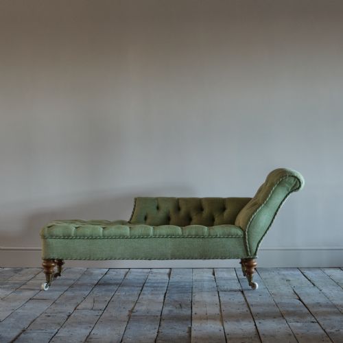 19TH CENTURY HOWARD STYLE CHAISE LONGUE - ADDITIONAL PHOTO 1