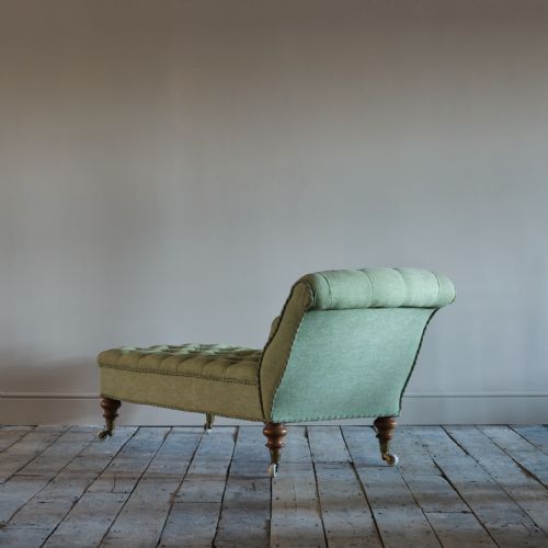19TH CENTURY HOWARD STYLE CHAISE LONGUE - ADDITIONAL PHOTO 4
