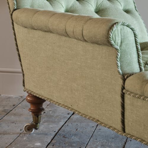 19TH CENTURY HOWARD STYLE CHAISE LONGUE - ADDITIONAL PHOTO 7