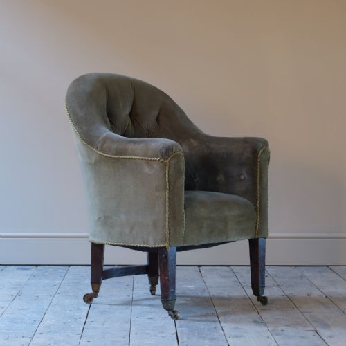 REGENCY TUB BACK LIBRARY ARMCHAIR - ADDITIONAL PHOTO 1