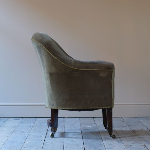 REGENCY TUB BACK LIBRARY ARMCHAIR - ADDITIONAL PHOTO 2