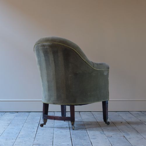 REGENCY TUB BACK LIBRARY ARMCHAIR - ADDITIONAL PHOTO 3