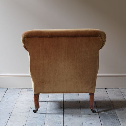 A LATE 19TH CENTURY COUNTRY HOUSE ARMCHAIR - ADDITIONAL PHOTO 5