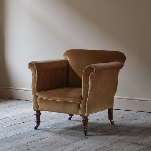 A LATE 19TH CENTURY COUNTRY HOUSE ARMCHAIR - ADDITIONAL PHOTO 7