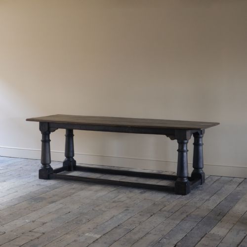 LARGE 19TH CENTURY OAK REFECTORY TABLE - ADDITIONAL PHOTO 3
