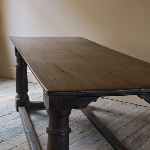 LARGE 19TH CENTURY OAK REFECTORY TABLE - ADDITIONAL PHOTO 10