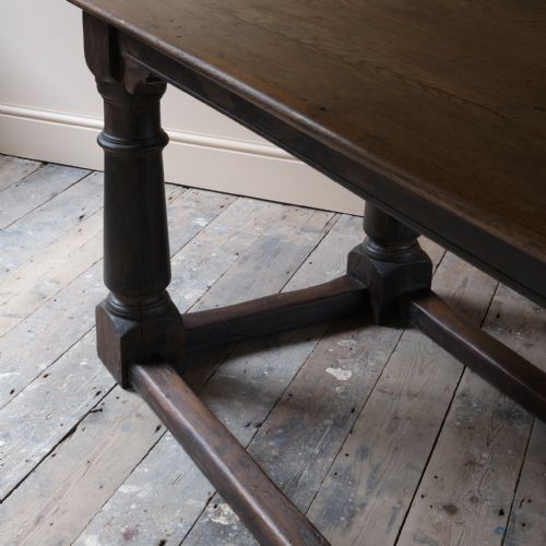 LARGE 19TH CENTURY OAK REFECTORY TABLE - ADDITIONAL PHOTO 13