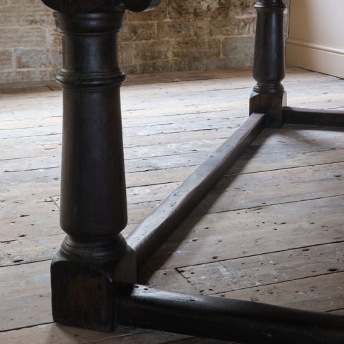 LARGE 19TH CENTURY OAK REFECTORY TABLE - ADDITIONAL PHOTO 14