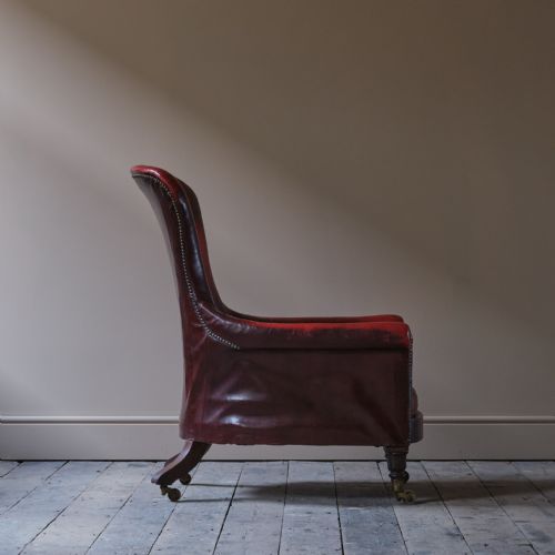 REGENCY WILLIAM IV LIBRARY ARMCHAIR C1835 - ADDITIONAL PHOTO 2