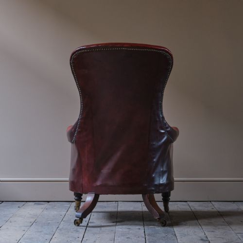 REGENCY WILLIAM IV LIBRARY ARMCHAIR C1835 - ADDITIONAL PHOTO 5