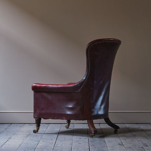 REGENCY WILLIAM IV LIBRARY ARMCHAIR C1835 - ADDITIONAL PHOTO 6