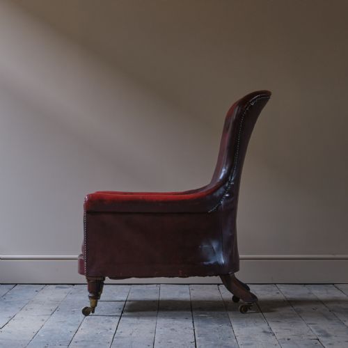 REGENCY WILLIAM IV LIBRARY ARMCHAIR C1835 - ADDITIONAL PHOTO 7