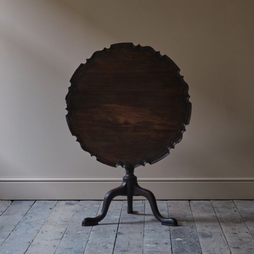 GEORGE III PIE CRUST TILT TOP TRIPOD TABLE - ADDITIONAL PHOTO 1