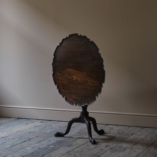 GEORGE III PIE CRUST TILT TOP TRIPOD TABLE - ADDITIONAL PHOTO 2