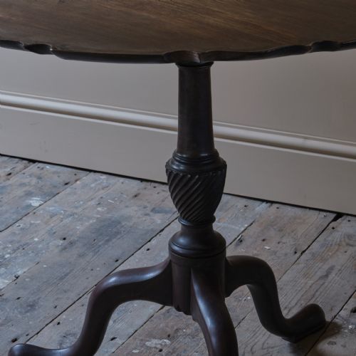 GEORGE III PIE CRUST TILT TOP TRIPOD TABLE - ADDITIONAL PHOTO 5