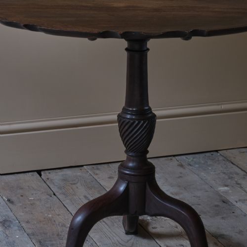 GEORGE III PIE CRUST TILT TOP TRIPOD TABLE - ADDITIONAL PHOTO 6