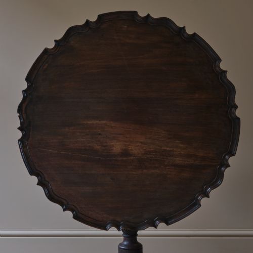 GEORGE III PIE CRUST TILT TOP TRIPOD TABLE - ADDITIONAL PHOTO 7