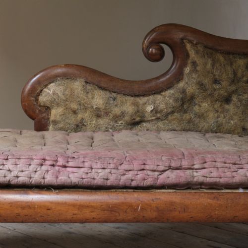 MID 19TH CENTURY COUNTRY HOUSE CHAISE LOUNGE - ADDITIONAL PHOTO 3