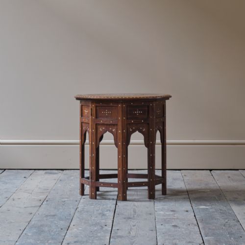 early 20th century anglo indian hoshiarpur side table - CATEGORY: ANTIQUE FURNITURE - DATED 1920
