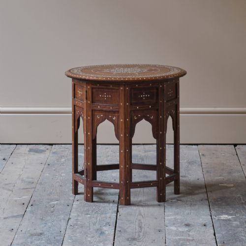 EARLY 20TH CENTURY ANGLO INDIAN HOSHIARPUR SIDE TABLE - ADDITIONAL PHOTO 1