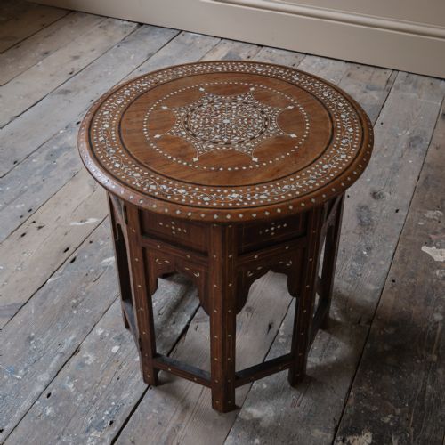 EARLY 20TH CENTURY ANGLO INDIAN HOSHIARPUR SIDE TABLE - ADDITIONAL PHOTO 4
