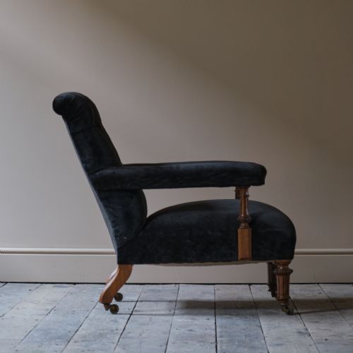 19TH CENTURY GILLOWS ARMCHAIR IN COLEFAX AND FOWLER - ADDITIONAL PHOTO 3