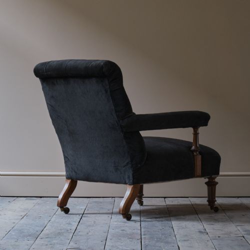 19TH CENTURY GILLOWS ARMCHAIR IN COLEFAX AND FOWLER - ADDITIONAL PHOTO 4