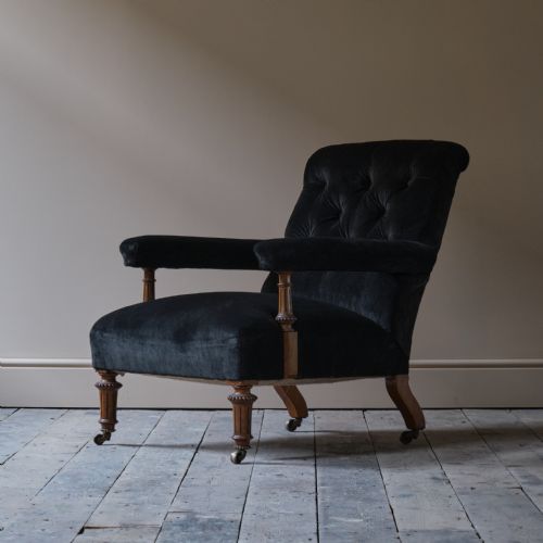 19TH CENTURY GILLOWS ARMCHAIR IN COLEFAX AND FOWLER - ADDITIONAL PHOTO 6