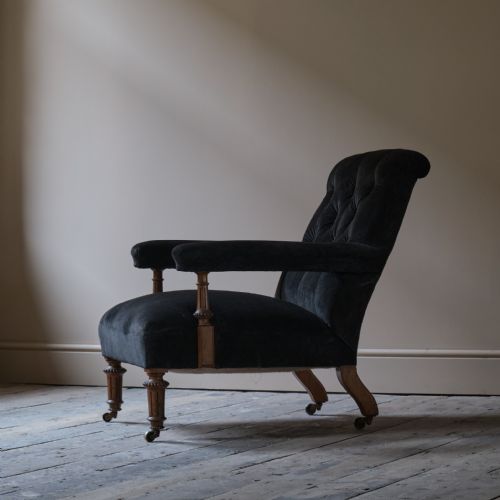 19TH CENTURY GILLOWS ARMCHAIR IN COLEFAX AND FOWLER - ADDITIONAL PHOTO 8