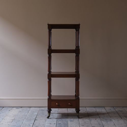 MID 19TH CENTURY MAHOGANY WHATNOT - ADDITIONAL PHOTO 3