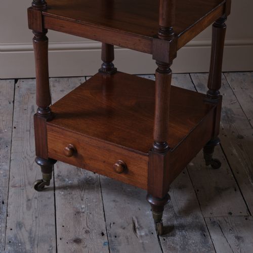 MID 19TH CENTURY MAHOGANY WHATNOT - ADDITIONAL PHOTO 6