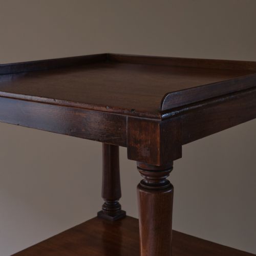 MID 19TH CENTURY MAHOGANY WHATNOT - ADDITIONAL PHOTO 8