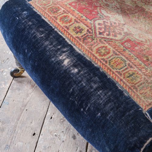 19TH CENTURY COUNTRY HOUSE CARPET OPEN ARMCHAIR BY CVS - ADDITIONAL PHOTO 15