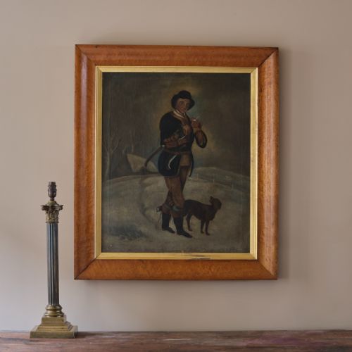 EARLY 19TH CENTURY NAIVE OIL ON CANVAS - ADDITIONAL PHOTO 1