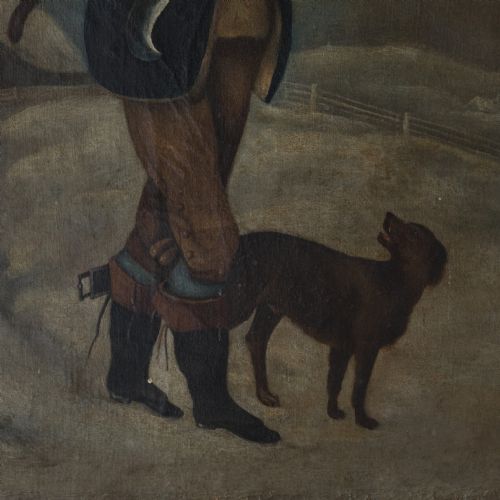 EARLY 19TH CENTURY NAIVE OIL ON CANVAS - ADDITIONAL PHOTO 2